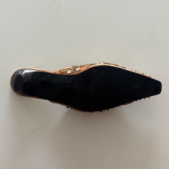 KOLY Embellished Mule Kitten Heels - Sz 36 - Picture 6 of 7